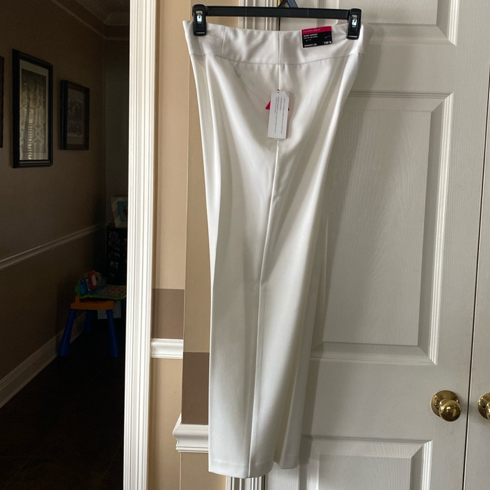 Off white pull on pants